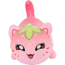 Cat Stuffed Animal Plush,Soft Meemeows Cat Plush Doll Birthday, Party Gift for Kids Girlfriend and Sisters (Strawberry Cat)