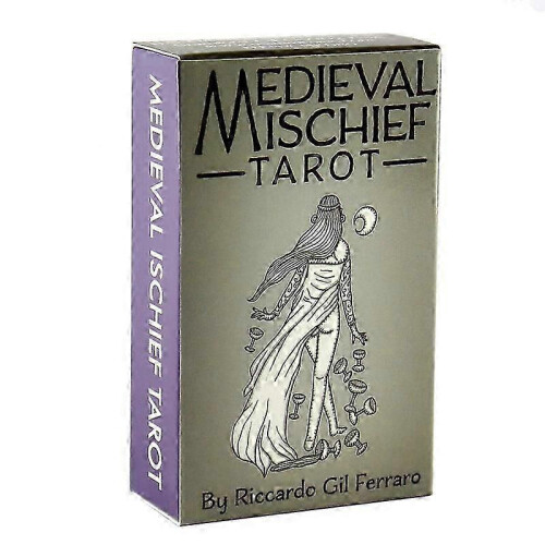 (Medieval Mischief) Final Rose Tarot Deck Pocket Size High Quality Fortune Telling Game Divination Beginner Tarot Learning