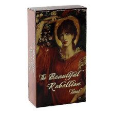 (Beautiful Rebellion) Final Rose Tarot Deck Pocket Size High Quality Fortune Telling Game Divination Beginner Tarot Learning