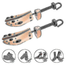 (L 42-46) 2 Pcs/1 Pair Heavy-duty Shoe Stretcher For Men And Women
