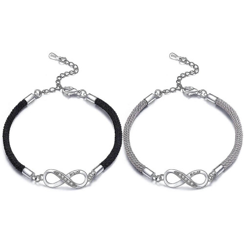 Matchande pararmband för kvinnor, justerbart set om 2