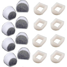 Petsafe Drinkwell fontänfilter, 16-pack skumförfilter och kolfilter för husdjursvattenfontäner