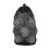 (small) Golf Ball Bag - Black Mesh, Adjustable Strap 4