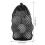 (small) Golf Ball Bag - Black Mesh, Adjustable Strap 5