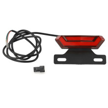 Feu Arrière LED 4 Broches pour Vélo Électrique 36-48 V, Idéal pour la Conduite de Nuit. Accessoires de Cyclisme.