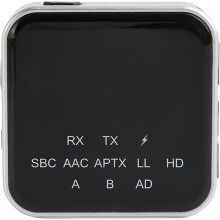 5.2 Transmitter Receiver, AptX Adaptive HD Adapter, Dual Mode, Low Latency Audio with 3.5mm AUX Connector