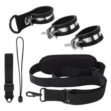 Long Trimmer Strap Shoulder Strap for Weed Eaters, Leaf Blowers, Hedge Trimmers Non-Slip Shaft Clamp for Easy Work