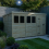 12 x 10 Pent Shed Tanalised (Single Door, With Windows) 3