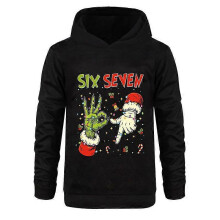 (150) Grinch Six Seven Meme Funny Christmas Hoodie 67 Joke Xmas Sweatshirt 6 7 Jumper