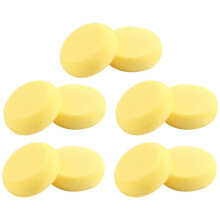 10Pcs Round Synthetic Artist Paint Sponge Sponges for Painting Pottery Watercolor Art Sponges Yellow 2.75inch