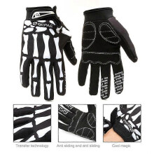 (XL, Black) Motorcycle Full Finger Gloves Skeleton Bone Skull Outdoor Sports Cycling Bike Gl