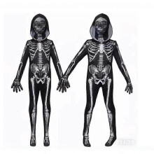 (160) Halloween children's costume cosplay skeleton makeup dance party funny style adult horror costume