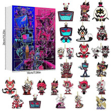 (E) Hazbin Hotel Theme Christmas Countdown Calendar Gift Box Christmas Tree Decor