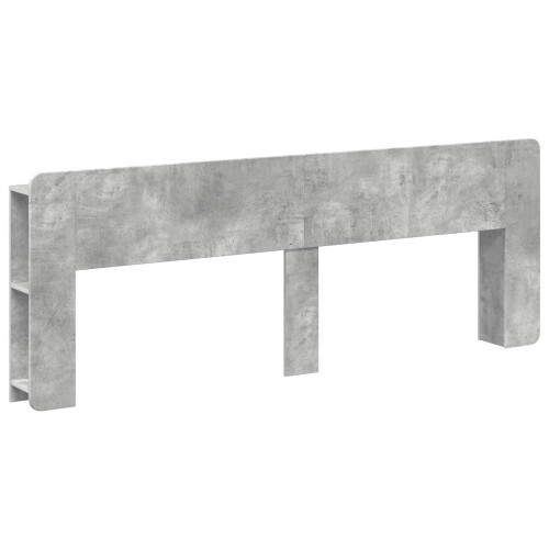 VidaXL vidaXL Headboard Cabinet with Storage Concrete Grey Engineered Wood 1