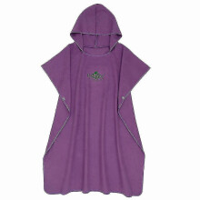 (purple) Evago Beach Towel Poncho Bath Hooded Quick Dry Bathrobe Swimming Towel