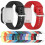 Pulseira de silicone macia e flexível ajustável, compatível com Xplora X6 Play, confortável e resistente, azul leve 5