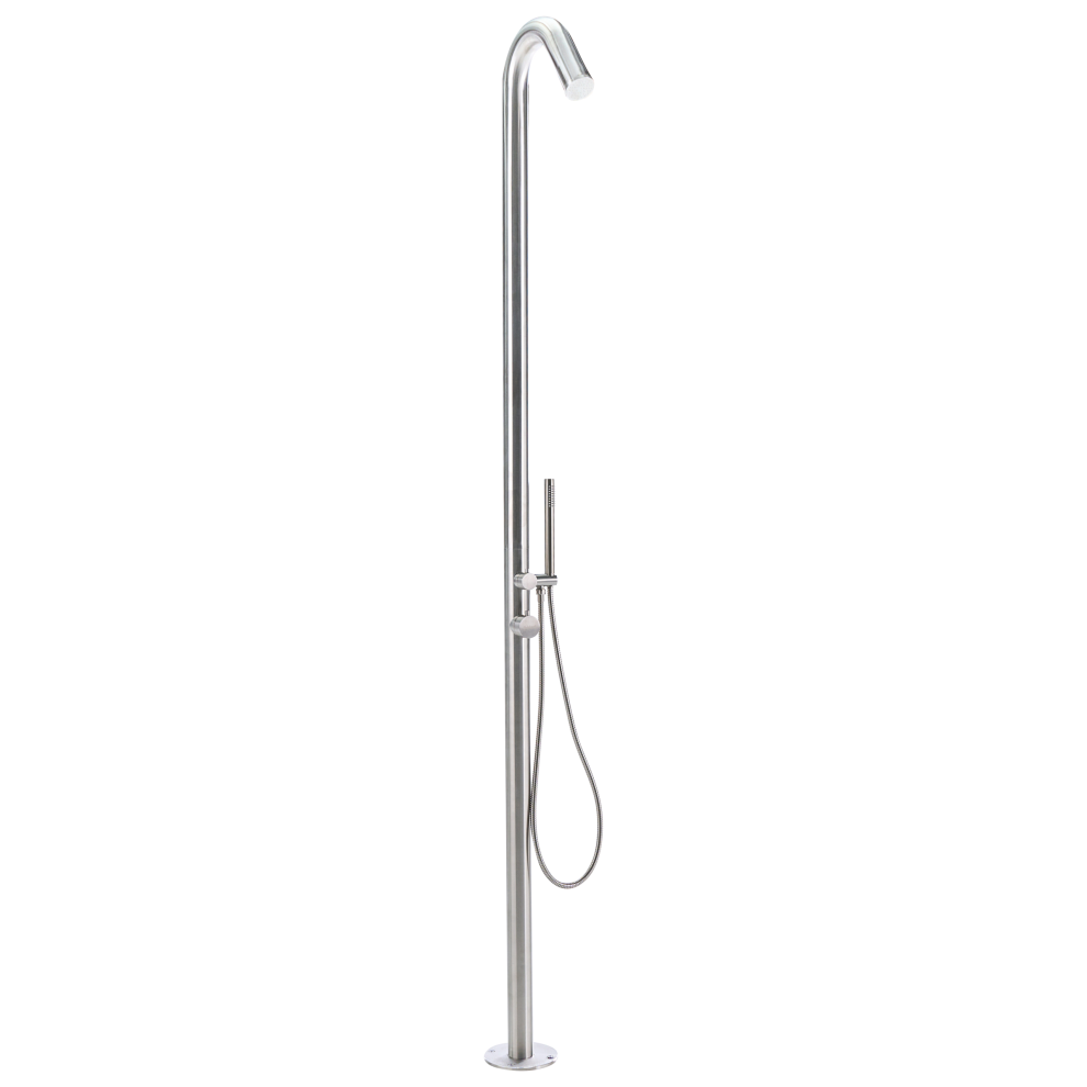 Beliani Freestanding Outdoor Shower Belizon Silver