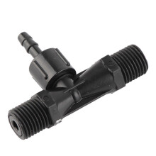 Venturi Tube PVDF Gas Liquid Mixing Injector for Ozone Generator Agriculture Irrigation 1/4in