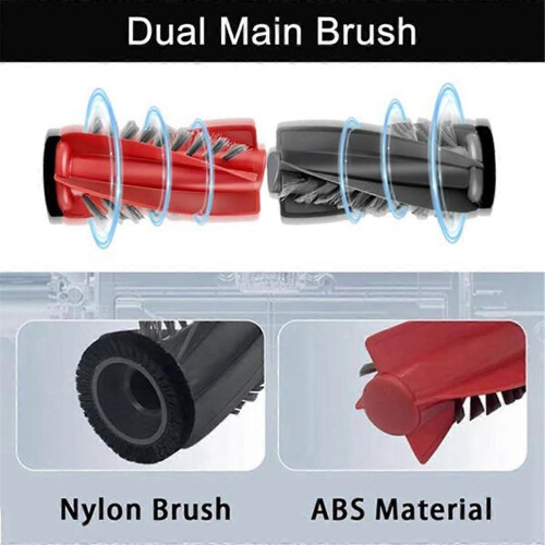 Roller Brush for Roborock Saros 10 Dual Short Bristle Roller Vacuum