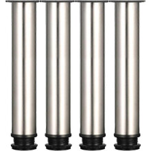 Adjustable Legs 300mm Height Thicken Cabinet Legs Table Legs Furniture Legs, Brushed Stainless Steel, Adjustable Height 0-15mm Come with Stainless Ste