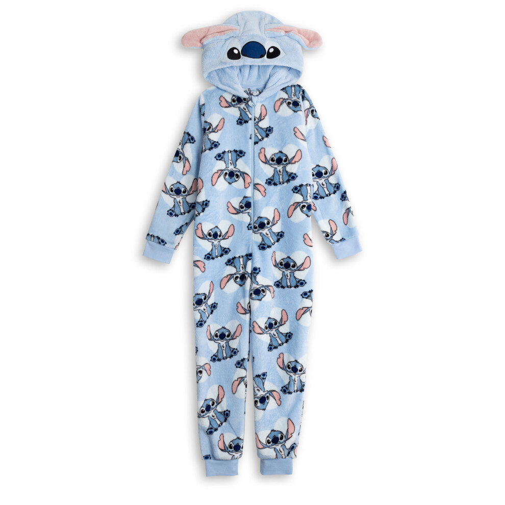 Disney (13-14 Years) Lilo & Stitch Onesie (Girls Blue)