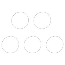 5X Pure Titanium Chain Necklace Glass Bead Chain Pendant is Not Easy to Rust Simple Titanium Alloy Bracelet-B