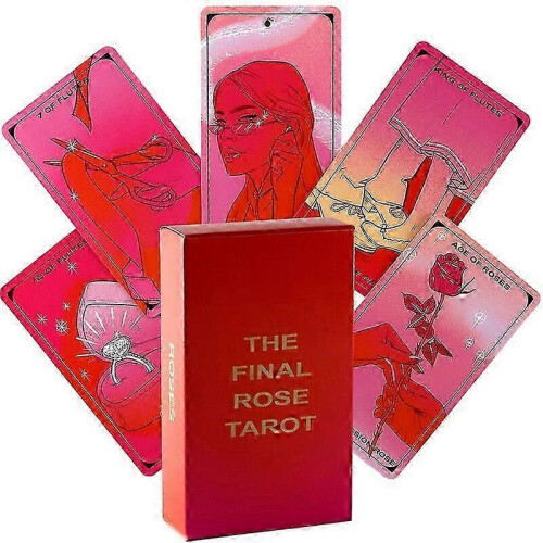 (The Chinese Tarot) Final Rose Tarot Deck Pocket Size High Quality Fortune Telling Game Divination Beginner Tarot Learning 1