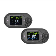 2 Pcs Electronic Metronome 10 Beat Color Screen Display for Piano Guitar Violin Zither Drum Practice Rhythm Instrument