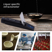 G5AB Portable Refractometer with ATC 0-32 for Honey Moisture Brix and Baume Liquor Alcohol Content Meter Tester Easy to Use