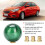 2X Marble Style Round  Gear Shift Knob Acrylic Shifter Knobs Stick Shift Knobs with 3 Adapter Dark Green 9