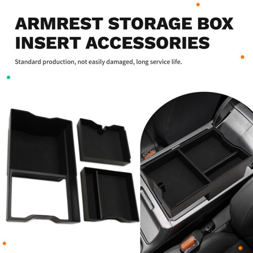 Car Center Console Armrest Double-Layer Tray Organizer Armrest Storage Box Insert Accessories for  RAV4 2026 2