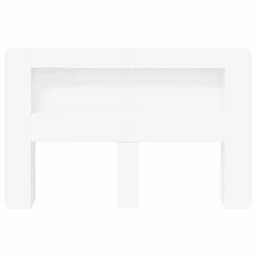 VidaXL vidaXL Headboard Cabinet with Storage White Engineered Wood 2