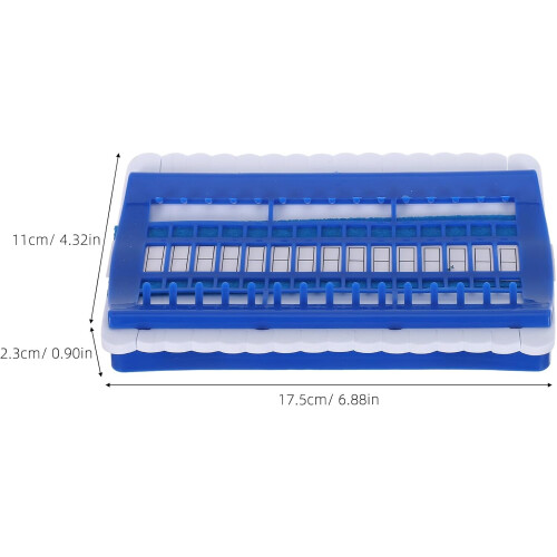 30-Position Cross Stitch Floss Organizer with Plastic Bobbin Board, Embroidery Thread Storage Rack 1