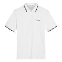 (L, White) Ben Sherman Mens Signature Pique Polo Shirt