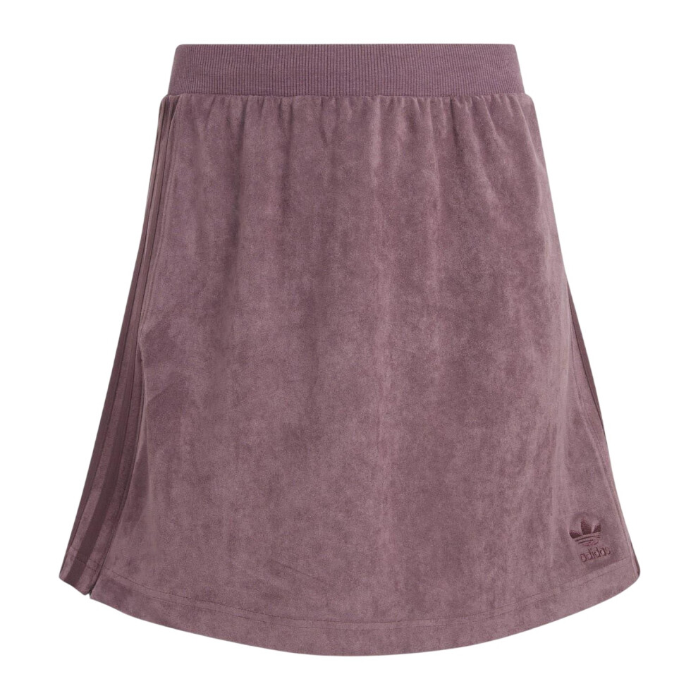 Adidas (6 Uk, Purple) Womens/Ladies Originals 3 Stripes Velour Regular Mini Skirt