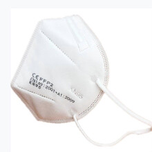 Kn95 / Ffp2 Disposable Full Face Masks with Ear Loops, 95% Effective Filtration, One Size, Pack Of 20, Ce Certified