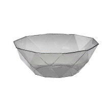 Irregular Desktop Fruit Bowl Basket Geometric Plate Snacks Candy Storage Holder( Size,color : Grey-triangle Polygon