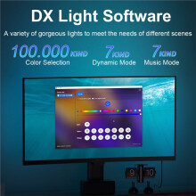 Striscia LED RGB Intelligente per Retroilluminazione di Monitor TV e PC, Ideale per Creare un'Atmosfera di Gioco DIY con Monitor da 24 Pollici.