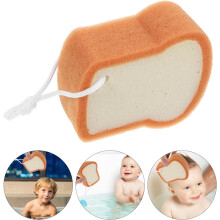 Bread Bath Sponge Cartoon Exfoliating Sponge for Shower Scrubbing for Boys and Girls Bathroom Brush Use