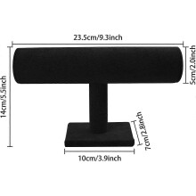 Bracelet Display Stand, Velvet Scrunchie Organizer, T Display Rack, Display Stand for Jewelry Headbands, Scrunchies And Watches, Bracelet Storage Rack