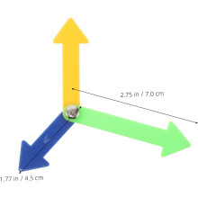 Watch Accessories 4pcs Plastic Clock Hands Replacement Pointer DIY Clock Parts Educational Tool