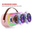 Karaoke Machine, Portable  Speaker Set with 2 Wireless Microphone with LED Lights () 3