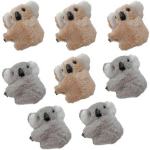 8pcs Koala Clips Plush Lightweight Stuffed Animal Cute Small Pencil Hugger Women