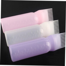 4pcs Hair Dye Bottle Applicator Comb Hairdressing Bottle Hair Coloring Barber Tool Barber Accessories