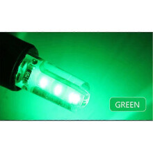 (Green, 10pcs bulbs) 10x T10 W5W LED Car Light COBSMD Canbus For Car Accessories  Interior Parts Side Lamp Door License Plate Bulb Assembly 12V White