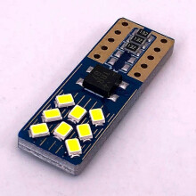 10PCS AC 12V Canbus W5W Car Light Clearance T10 2016 16SMD LED No error Bulbs trunk signal 194 White car led light