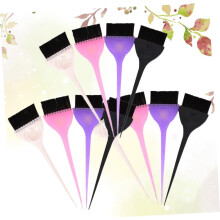 12pcs Hair Dye Brush for Grey Coverage Detangler for Lady Curly Hair Random Color