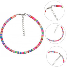 Colorful Clay Anklet Beach Foot Chain Bohemian Style DIY Soft Polymer Clay Anklet