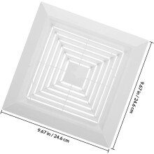 Bathroom Exhaust Fan Cover with Spring Ceiling Fan Grille Abs Material Sleek