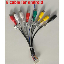 (8 rca cable) 6/10/15/20M Video Cable For Car Rear View Camera Universal RCA For Connecting Reverse Camera With Car Multimedia Monitor